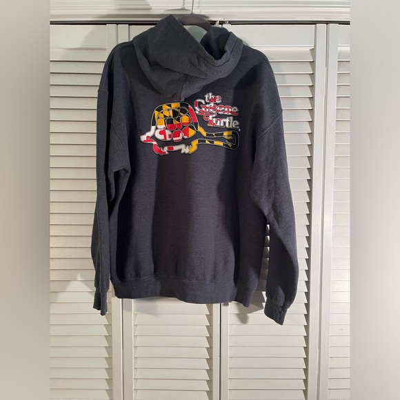 Green Turtle Maryland Hooded Sweatshirt, size- Large - Picture 2 of 3